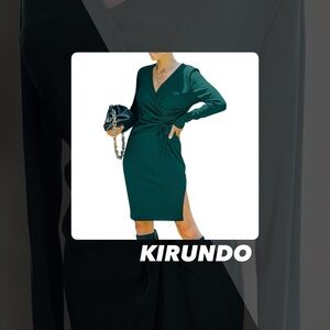 EUC Kirundo V Neck Bodycon Dress
